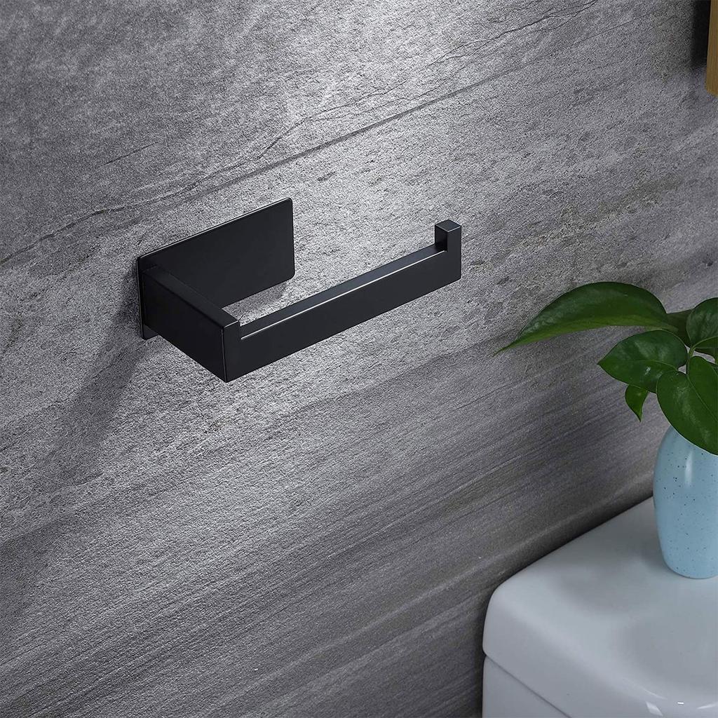 304 Stainless Steel Paper Towel Rack Perforated Wall Hanging Paper Rack