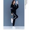 Women's Plus Size Stylish Hoodie Suit: Spring/Autumn Two-Piece Set, Loose & Slimming, Tummy Covering, Perfect for Running & Casual Wear