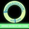 Luminous Ignition Key Ring - Fluorescent Luminous Switch, Engine Start Cover Keyhole | Bright