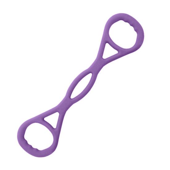 Achtform Fitness Widerstandsband mit Griff Anti-Rutsch Männer Frauen Brustexpander Elastisches Band Arm Rücken Schulter Dehnung Yoga Spannseil
