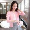 FEKEHA Knitted Cardigan Women 2022 Autumn Long Sleeve Female Single Button Pull Sweater Black White