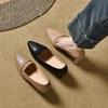 Pointed High Heels Women's Autumn Shallow Mouth Commuter Work Shoes Two Kinds of High Cowhide Women's Single Shoes