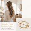 Metall-Haarstab Blütenform Haarschmuck Elegante Haarnadel Tägliche Anwendung