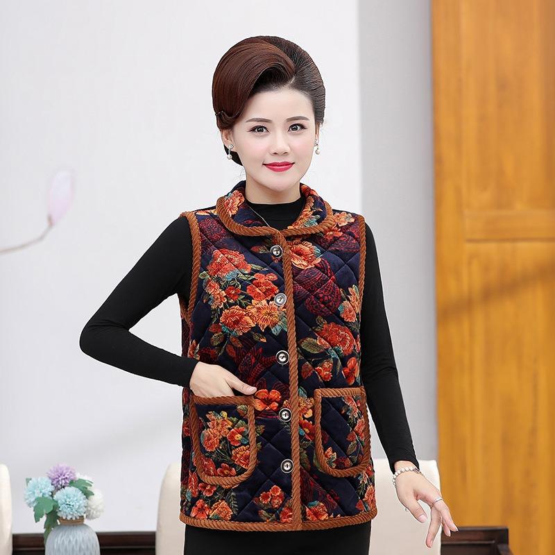 Vest Women's Autumn and Winter Velvet Thermal Clothing Short Vest Lapel Sleeveless Thickened Vest Outer Wear