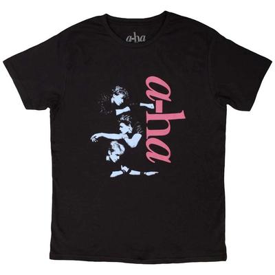 A-ha Vertikal Offizielles Logo T-Shirt Herren Unisex-