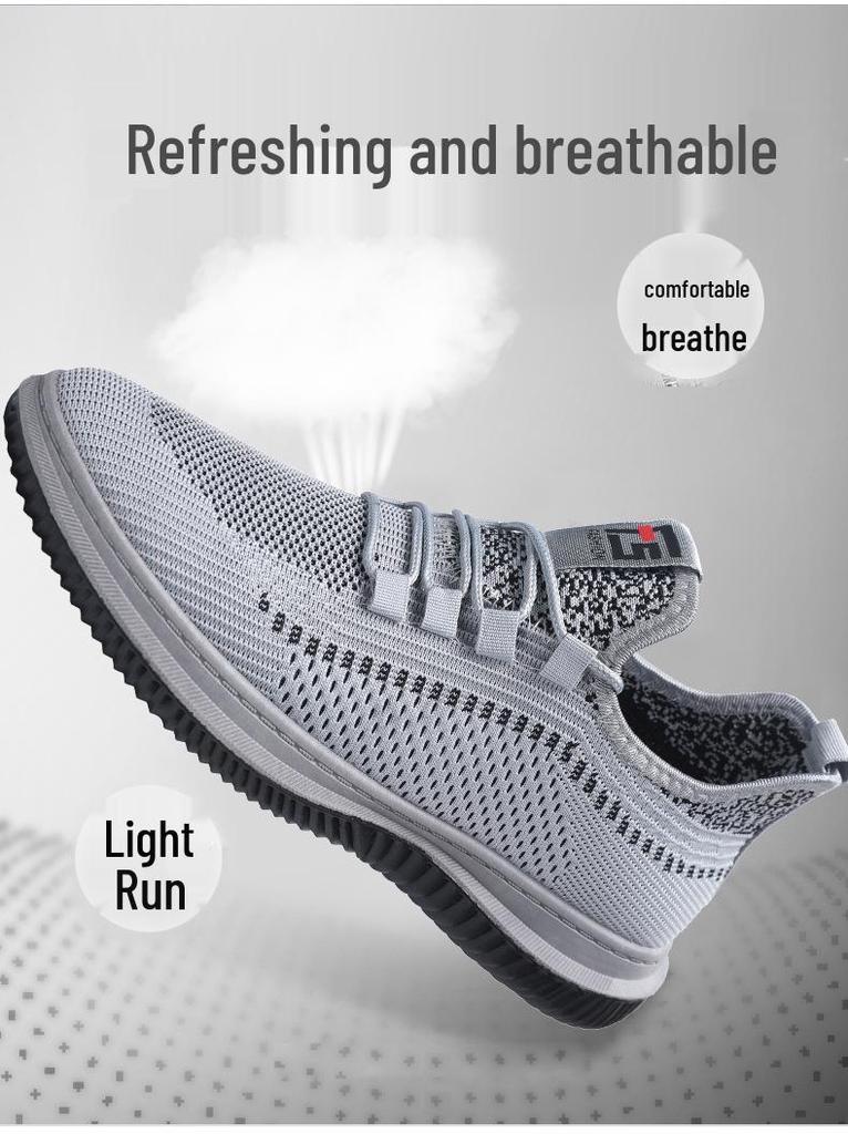 Men's Slip-On Breathable Mesh Casual Shoes - Fashionable Daily Sports Footwear