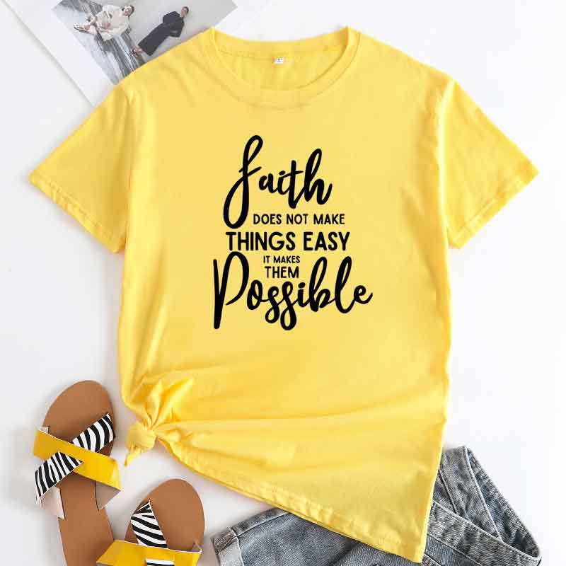 Summer Loose Print Tops Simple Round Neck Pure Cotton Tee Short Sleeved Top T-Shirts Women’s