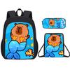 Student Schoolbag Large Capacity Backpack Double Layer Backpack Satchel Pencil Case Versatile Storage