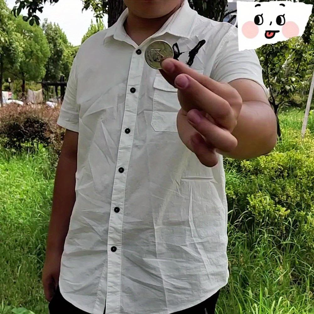 Coin Reduction Magic Can Be Folded In Half Coin Magic Props, Close-up Tricks Magic Show Supplies