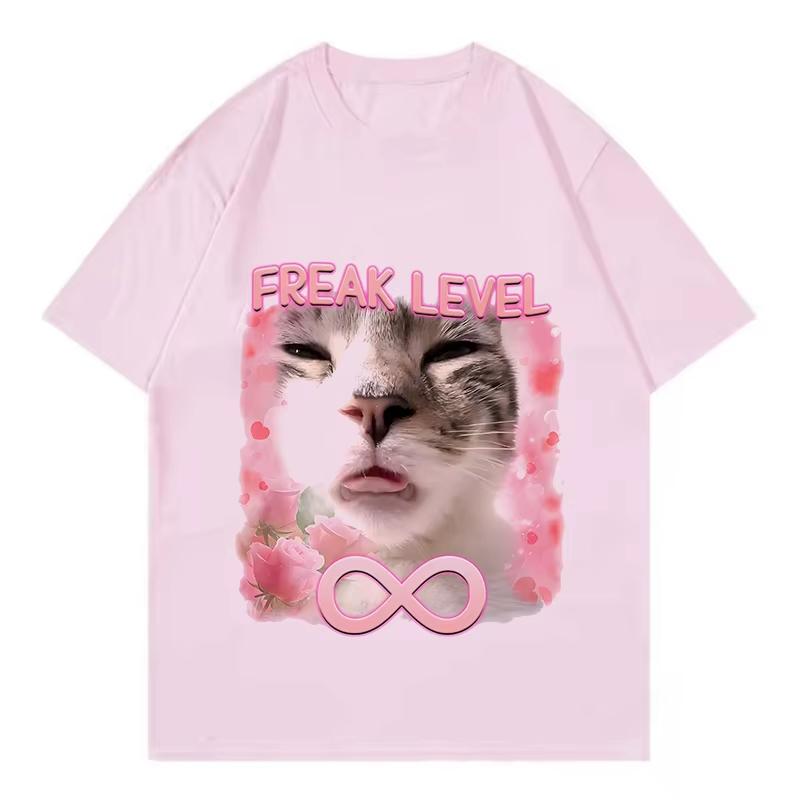 

Funny Meme Cat Face Graphic Tshirts Unisex Women Casual Vintage T Shirts Unisexs Oversized Tshirts Cats Lovers Gifts M