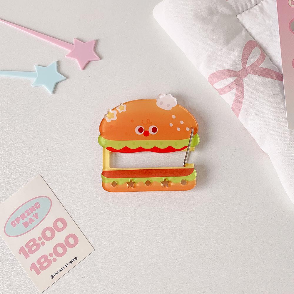 Sweet Girl Acrylic Carabiner Keychain Accessory - Cute Ita Bag Pendant