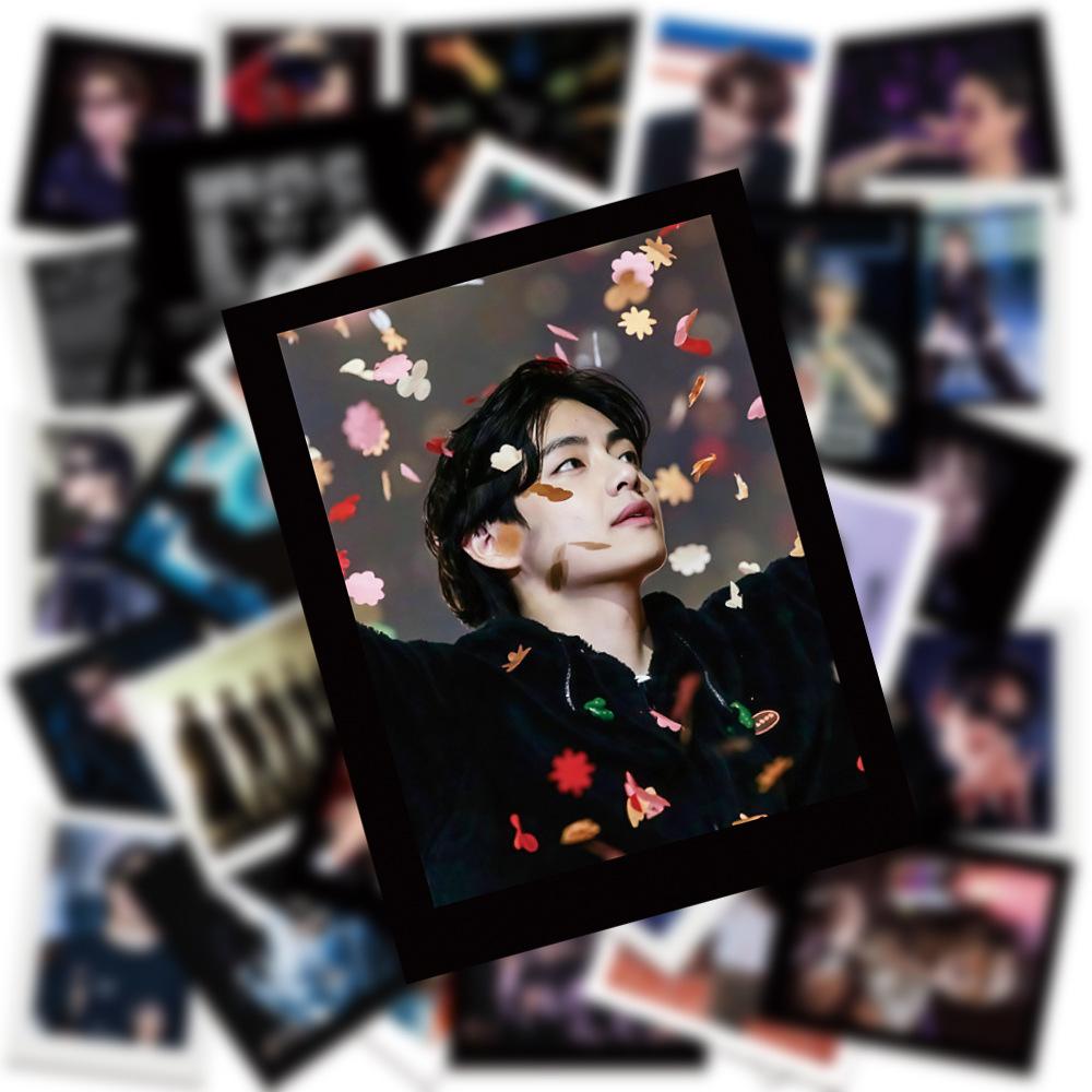 50 Stück BTS Konzert ARIRANG Gemischte Polaroid-Aufkleber, Koreanische Gruppe DIY Kreative Aufkleber, Für Mobiltelefone, Laptops, Computer