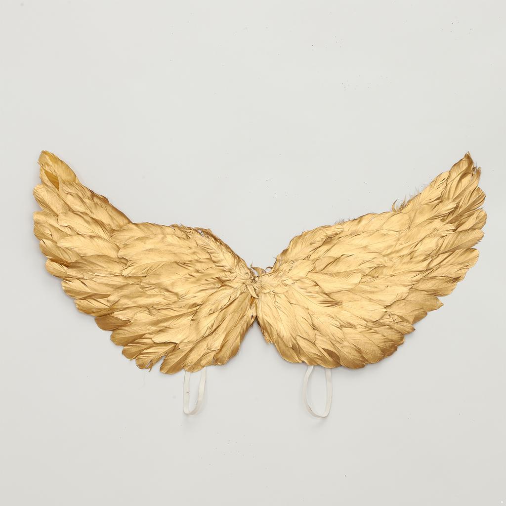 Children Angel Feather Wings Christmas Angel Wing Party Costume Wings Halloween Christmas Masquerade Accessories