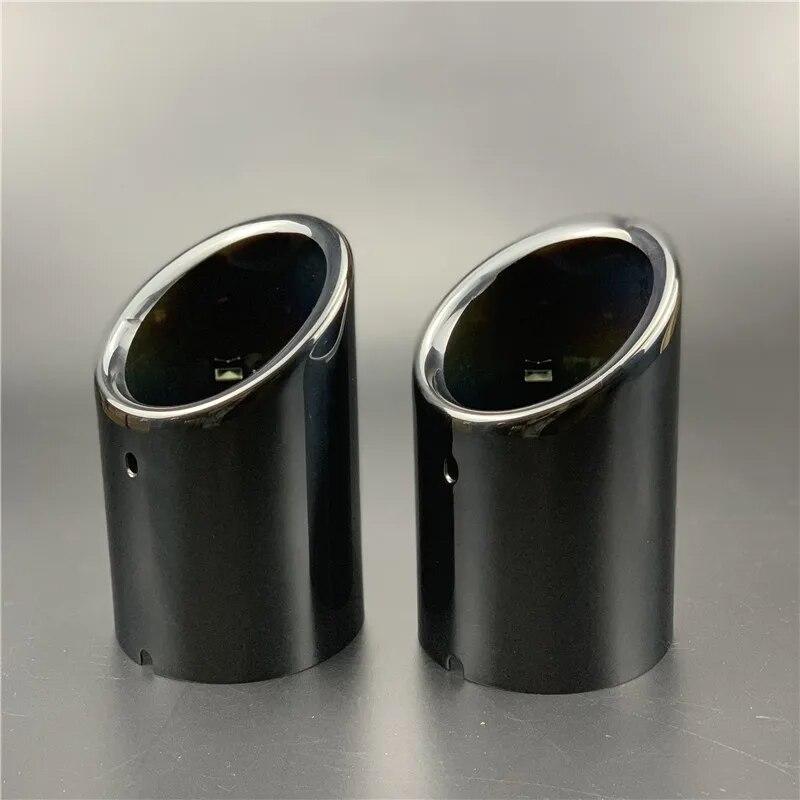 

2 шт. для Mazda CX-5 CX5 CX-8 CX-9 автоаксессуары из нержавеющей стали, глушитель выхлопной трубы автомобиля, хвостовое горло, наружные товары для ремонта чёрный