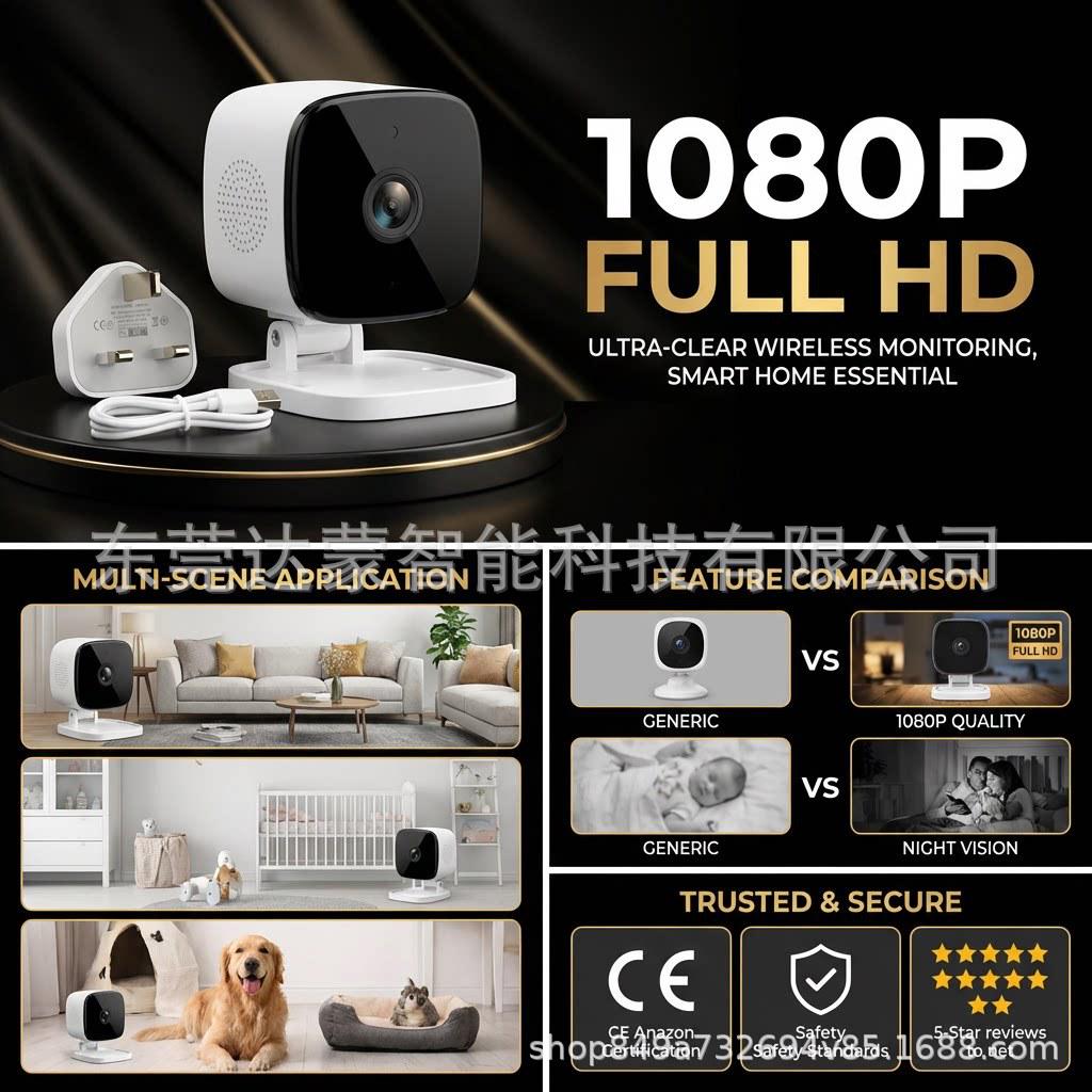 Wireless Multi-functional Night Vision Security Camera with Remote Control and WiFi for Mobile Phone