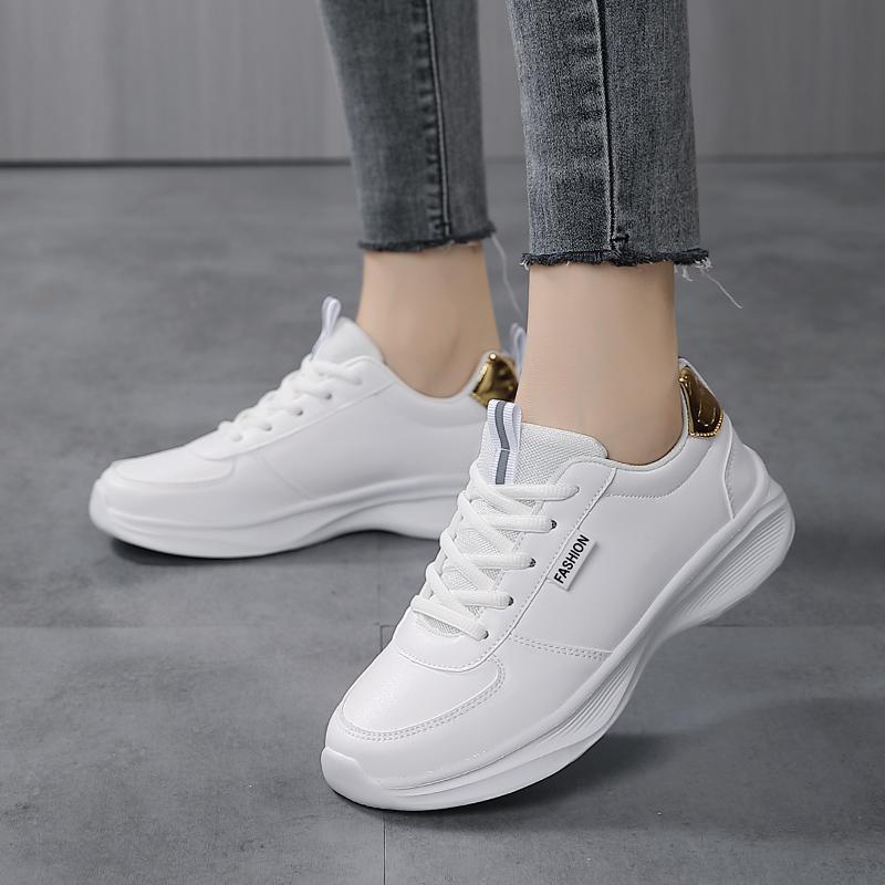 Fashion Women Shoes 2025 Autumn PU Leather Sneakers Non Slip Casual Footwear Trainer Tenis Masculino Zapatillas Hombre