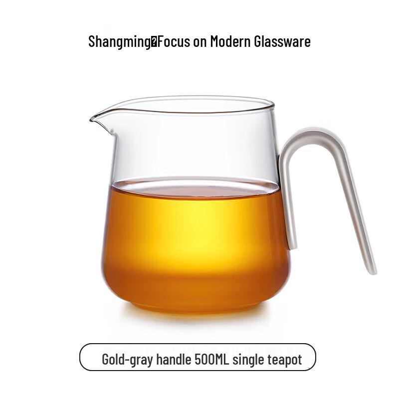 Жаропрочный стеклянный чайник Shangming