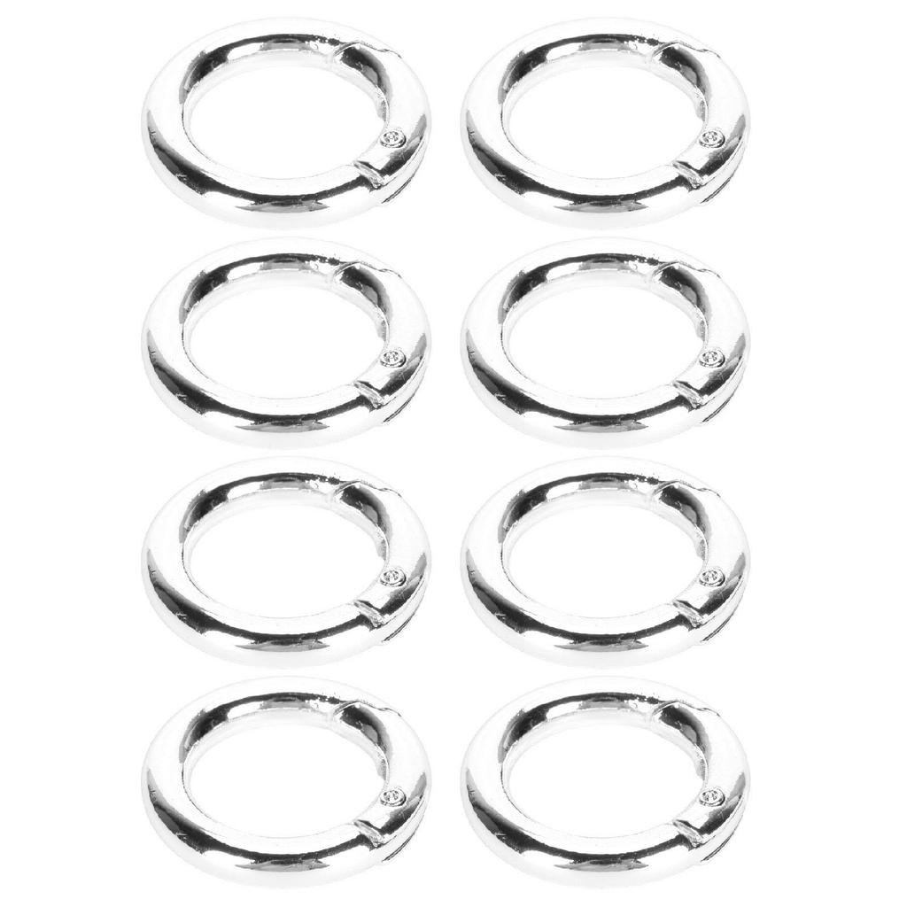 20pcs Spring Ring Clasps Innovative DIY Hand Crafted Copper Spring Clasps for Necklaces Bracelets Ankle Chain Earrings