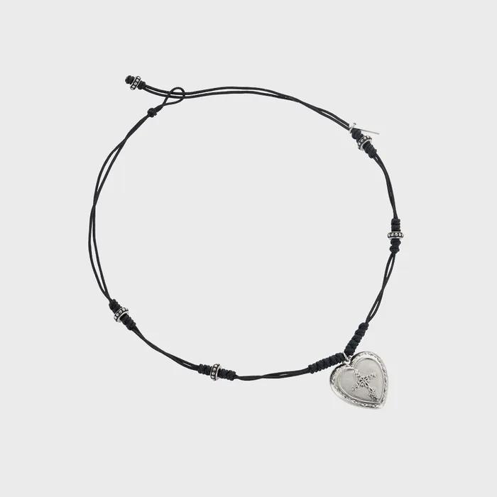 altar cord necklace-black