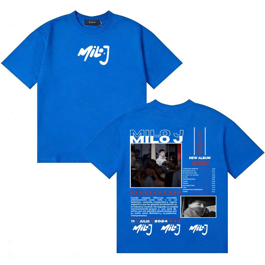 Rapper Milo J 166 New Merch Pop T Shirt Unisex Women Fashion Tshirt Gothic Cotton Casual Oversized Short Sleeve Tshirts Fans Gift
