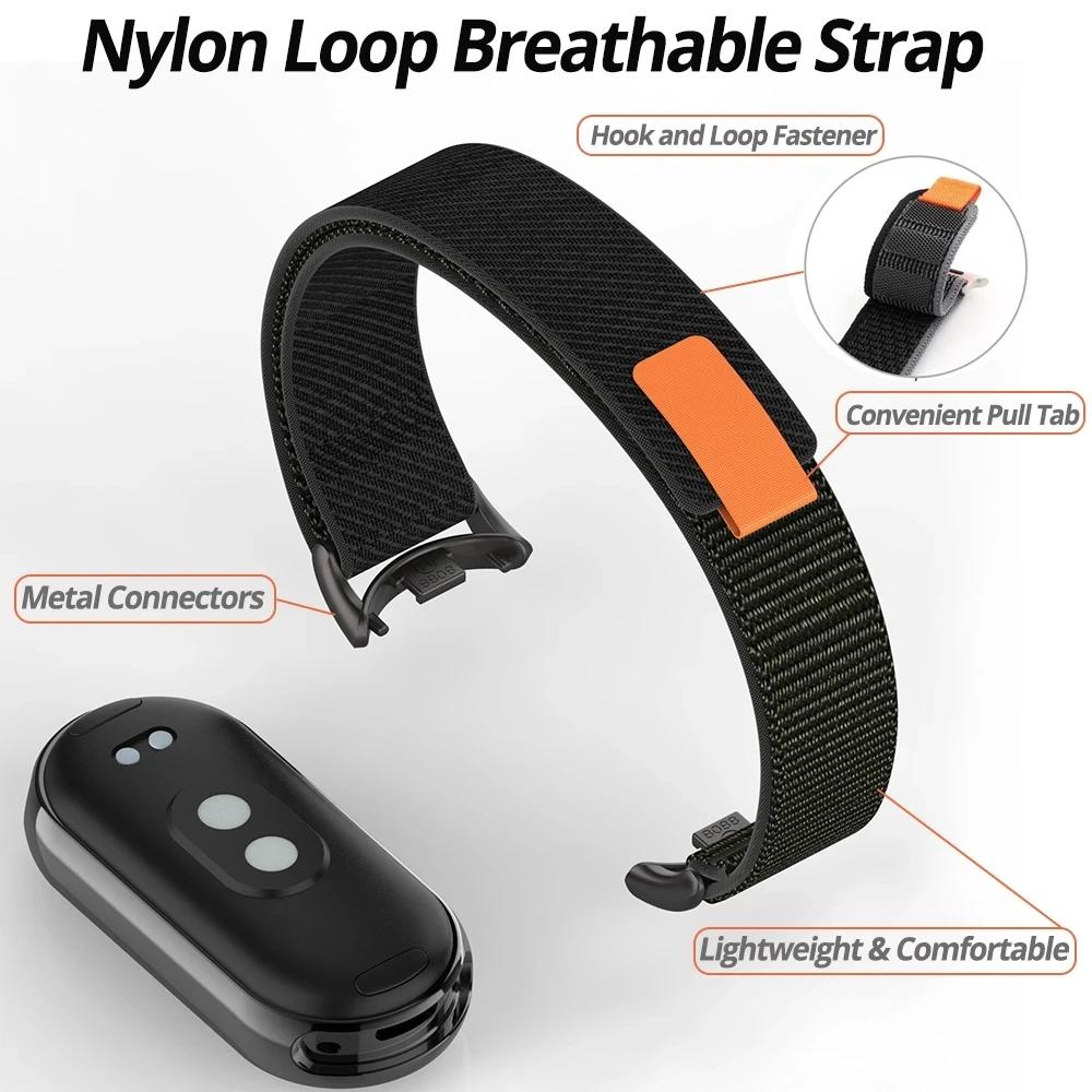 Nylon Strap For Xiaomi Mi Band 9 8 Smartwatch Wristband Replacement Bracelet Trail Loop Strap For Xiaomi Band9 8 Accessories