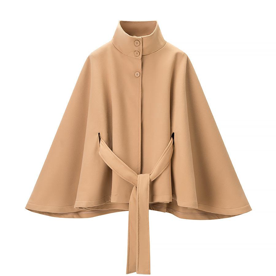 Beautiful Style, Wholesale Women's Clothing, Fashionable and Versatile Temperament, Trendy and Simple Style, Three-grain Button Woolen Coat