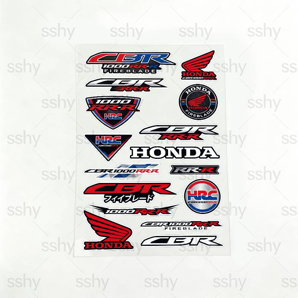 FOR HONDA CBR1000RR-R Reflective motorcycle stickers, 3M safety warning at night in the dark scooter helmets RA4 lcnd9