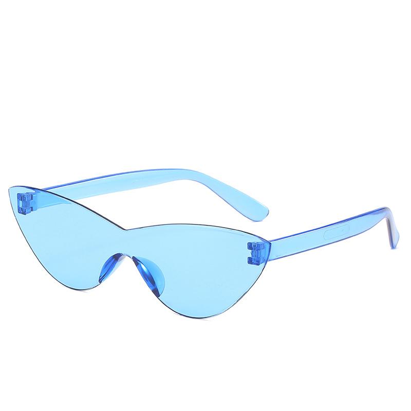 Purple Black Red Sunglasses Cateye Eyewear Women Brand Designer Small Triangle Vintage Sun Glasses Retro Sexy Cat Eye Sunglasses