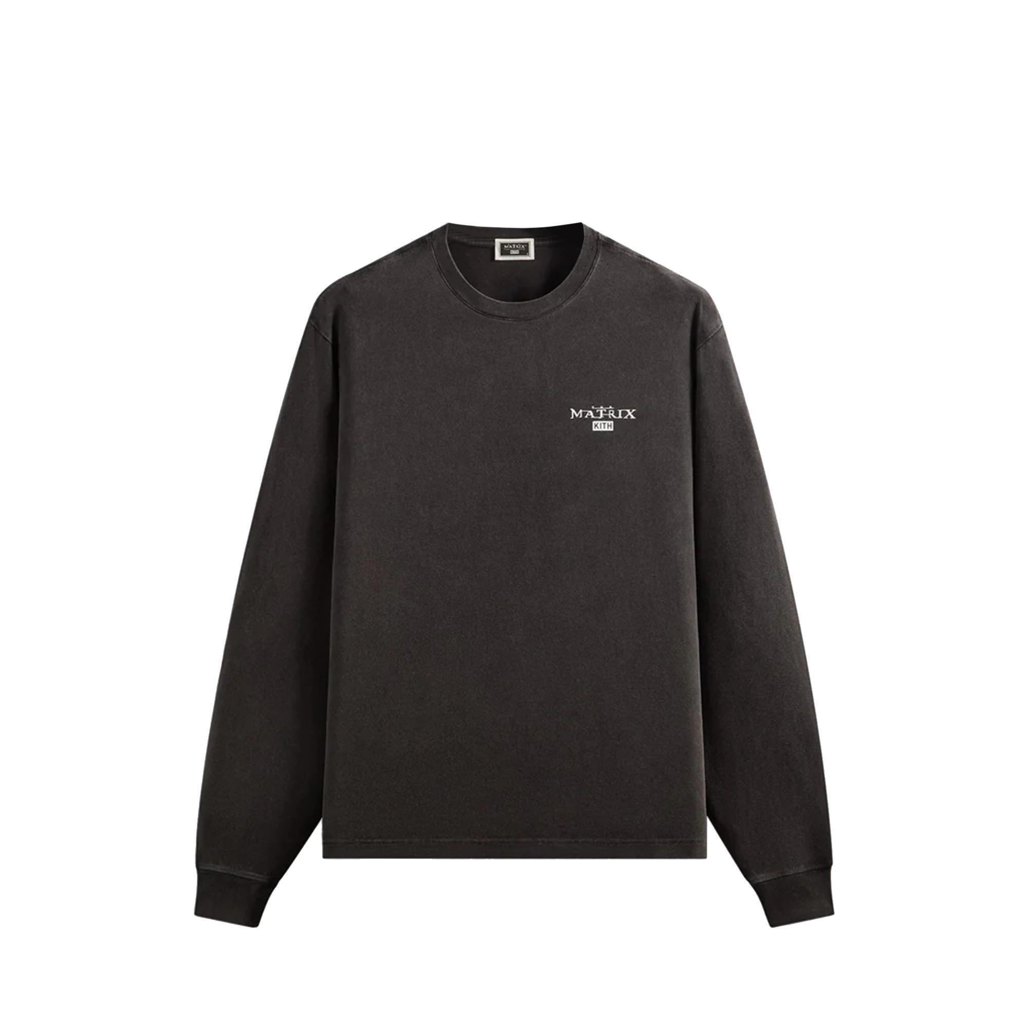 Kith For The Matrix Red Pill Blue Pill Long Sleeve Tee Black Unisex Tops KHM035058-001 M