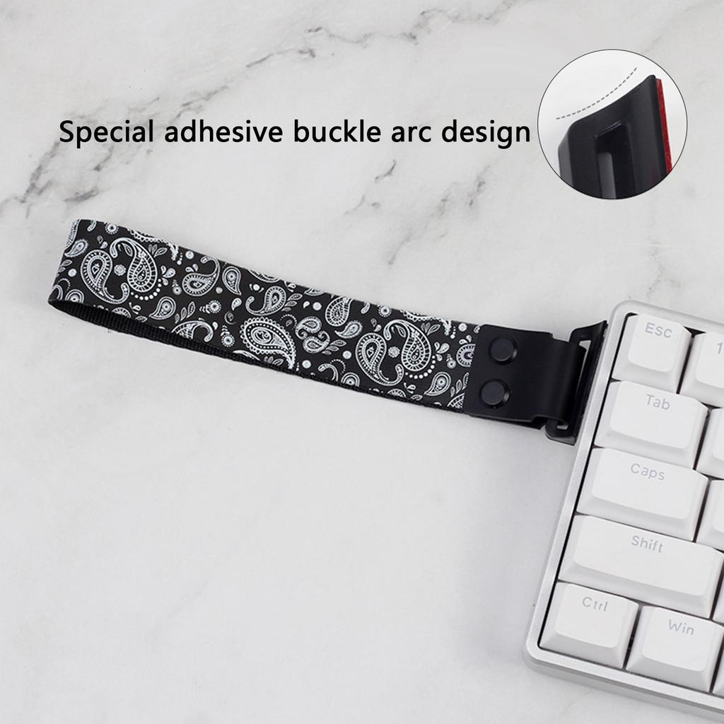 Keyboard Strap With Adhesive Aesthetics Pattern Wooting Fire68 Snap Strap For Mechanical Keyboards Enhanced Aesthetics