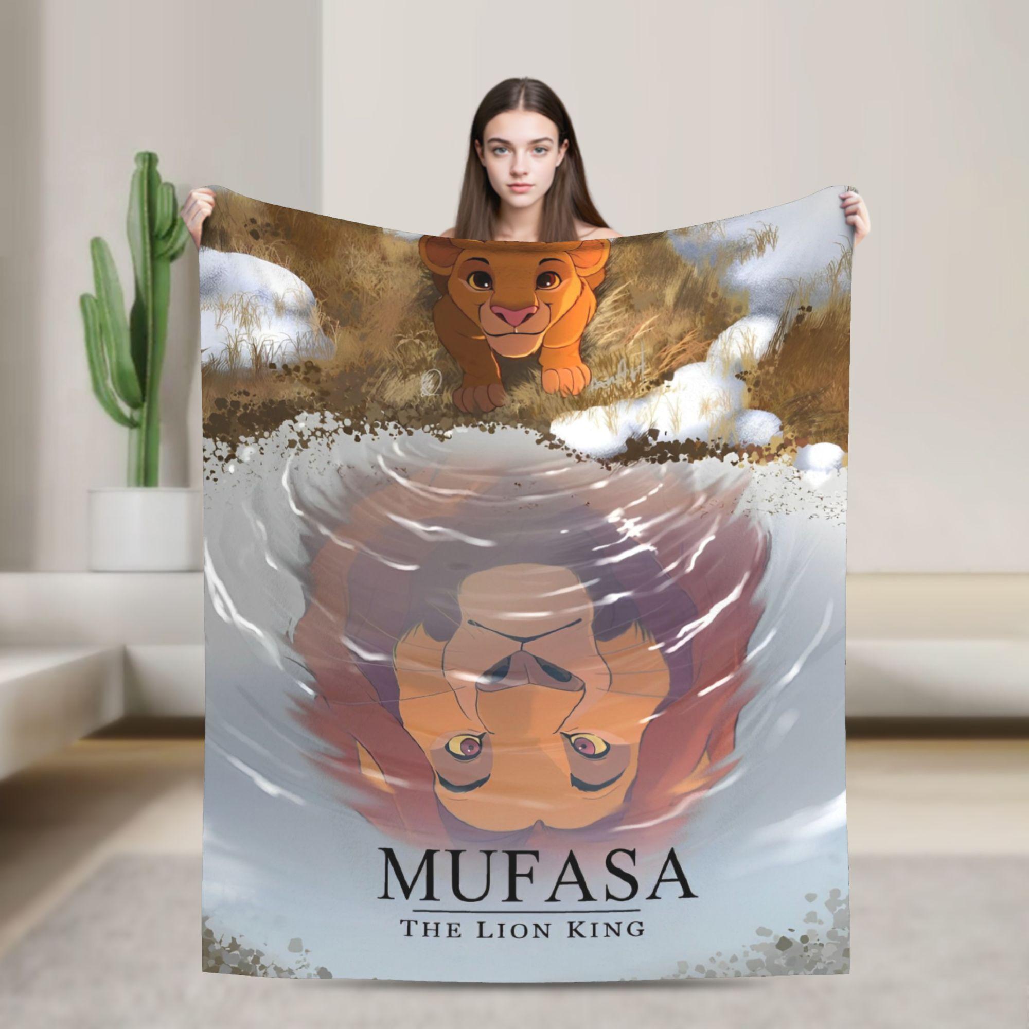 Retro Bows Hakuna Matata Lion King Simba Blanket Flannel Super Soft Throw Blankets for Car Sofa Couch Bed Rug 75x90cm
