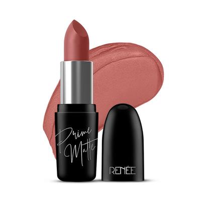 RENEE Prime Matt Lippenstift - Samtiges Mauve, Leichte & Langanhaltende Formel, Cremiges Mattes Finish, Mit Einem Zug Aufzutragen, Nicht Trocknend, Mit Vitamin E