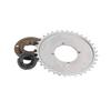 32T Bicycle Sprocket with 4 Holes for 410 Chain Steel Bike Modified Sprocket Flywheel Adapter Connector Kit