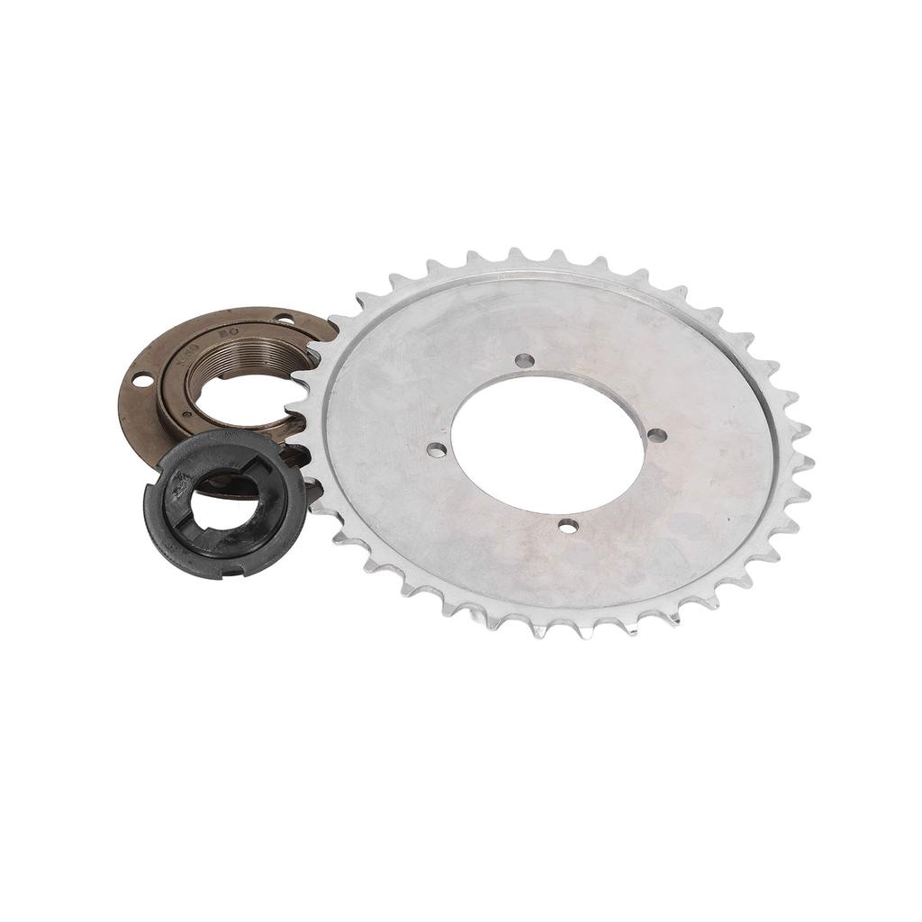 32T Bicycle Sprocket with 4 Holes for 410 Chain Steel Bike Modified Sprocket Flywheel Adapter Connector Kit