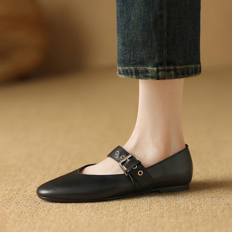 

Модные женские туфли на плоской подошве, лодочки, леопардовые, милые Мэри Джейн, низкий каблук 1 см, повседневные лоферы, кожаные, с пряжками, мокасины, женская повседневная обувь 34 чёрный