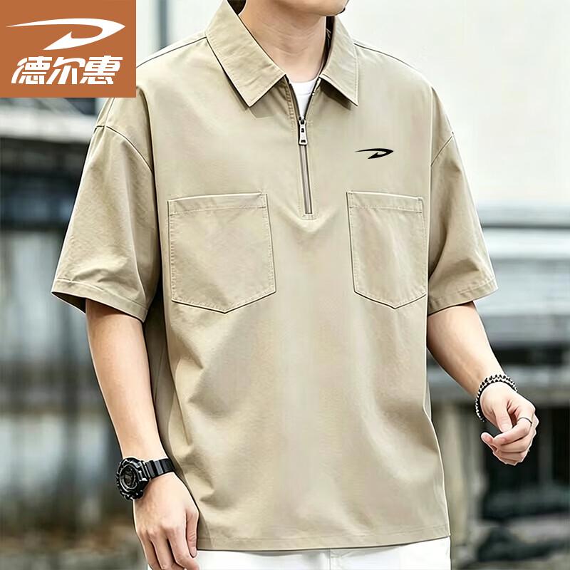 

Deerway Men s Casual Polo T-Shirt L