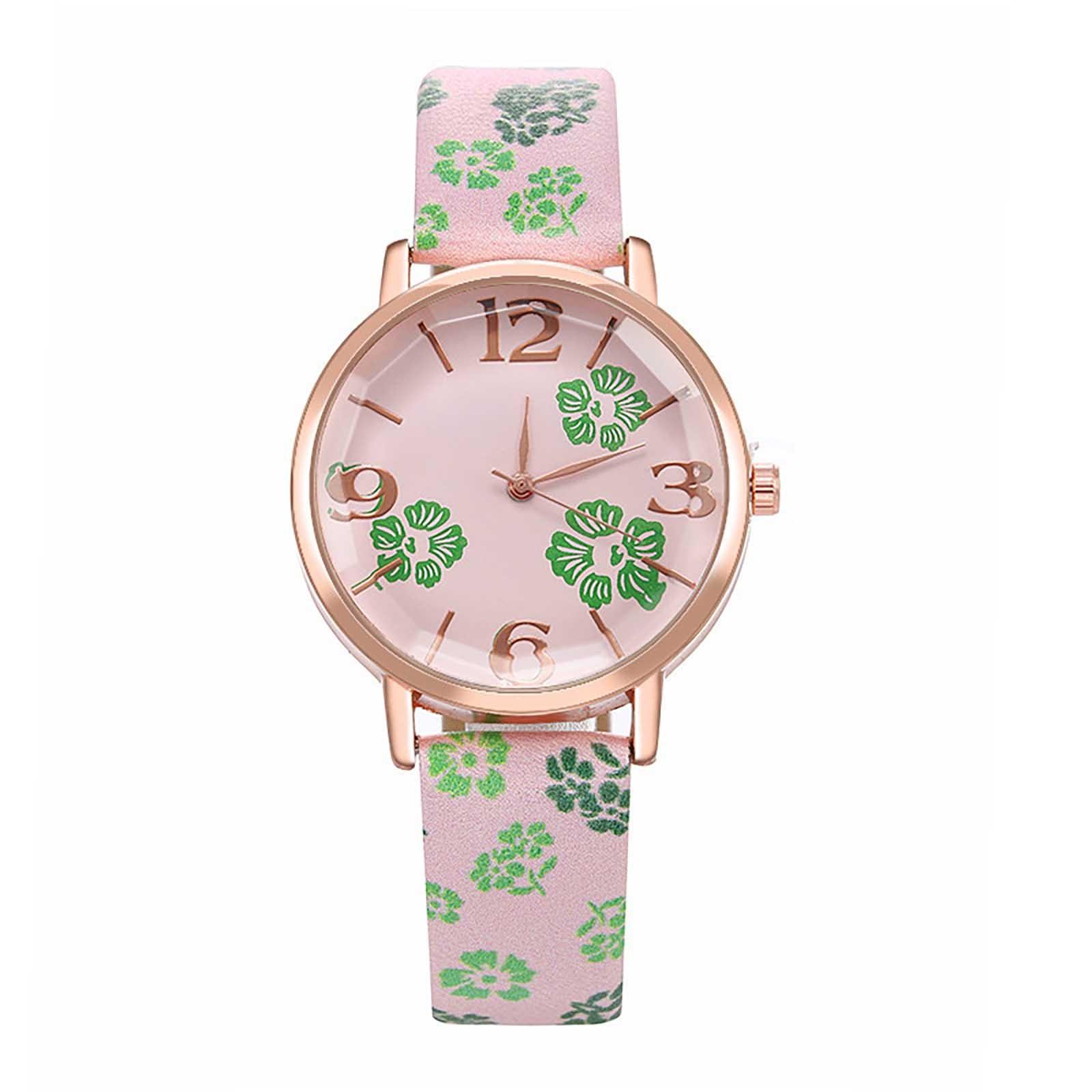 

Персонализированные модные печатные женские кварцевые часы, женские праздничные подарочные часы One Size