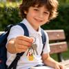 Acrylic Keychain Kit 8Pcs Back to School Set, Theme Keryring Gift for Students, Decorative Accessories Bags & Backpack