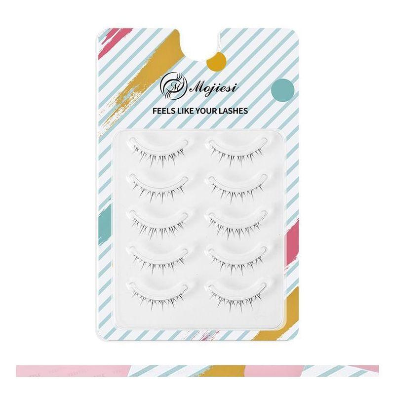 Mogugu - Set mit 5 Paar: Natürliche, zarte künstliche Wimpern