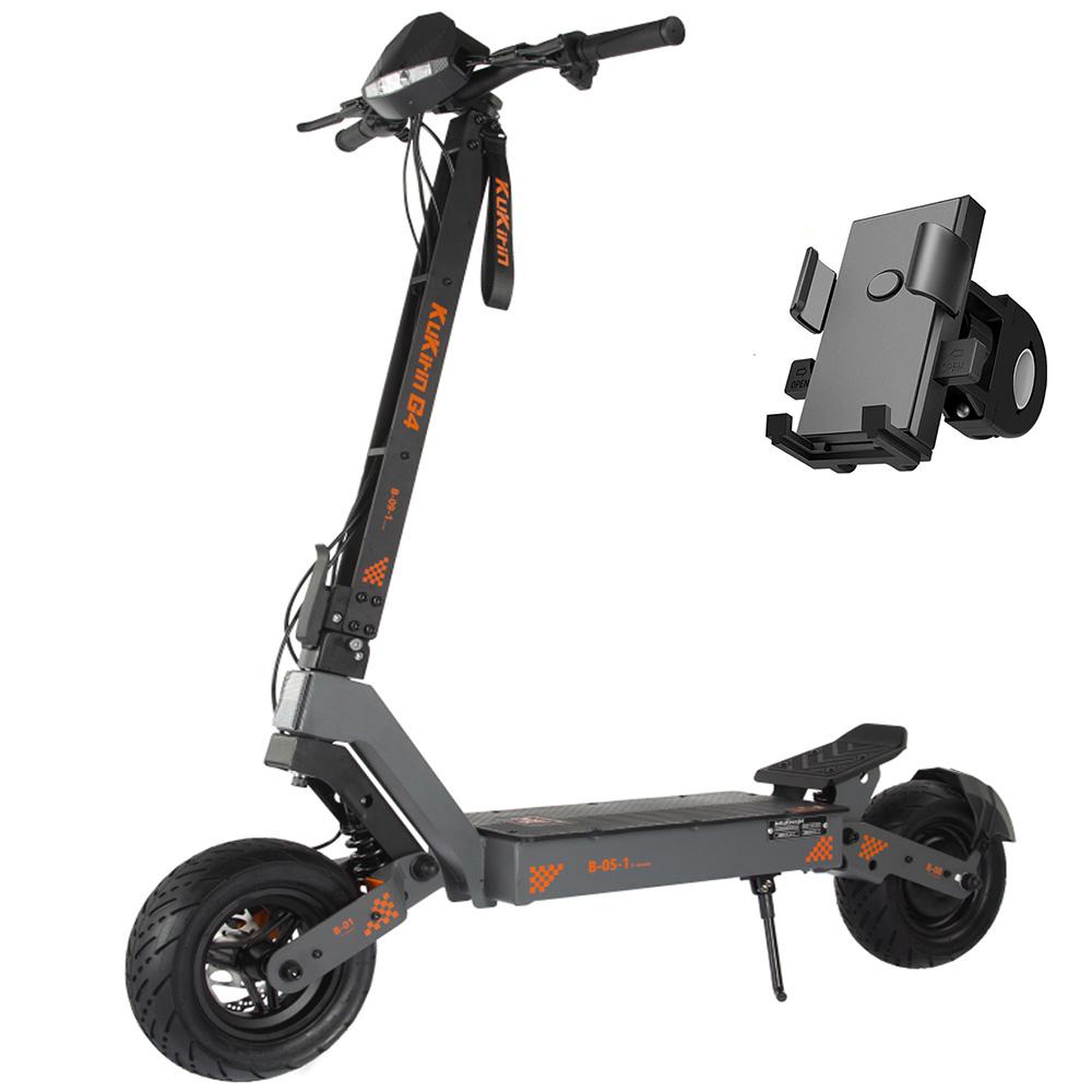 Electric Scooter Kukirin 11" 2000W Motor Adult Electric Scooter 60V 20AH Max Range 75Km Load 120Kg Black G4