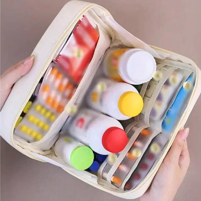 Portable Medicine Bag Cute First Aid Kit Medical Emergency Kits Organizer Outdoor Household Medicine Pill Storage Bag Travel