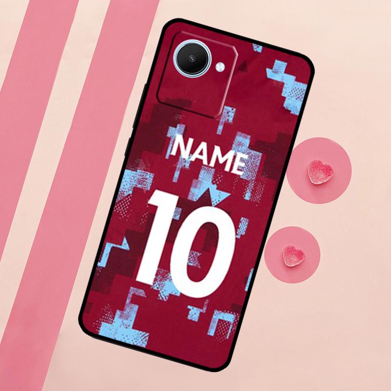 

Personalised Football Number Name Case For Realme GT Neo 5 3T 2T 9 11 10 Pro Plus C11 C15 C21Y C25S C30 C31 C33 C35 C53 C55 Realme 9Pro Plus