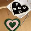 Adorable Colourful Heart-Shaped Puffy Art Rug Entrance Hall Bedroom Living Room Decorative Rug Home Decoration