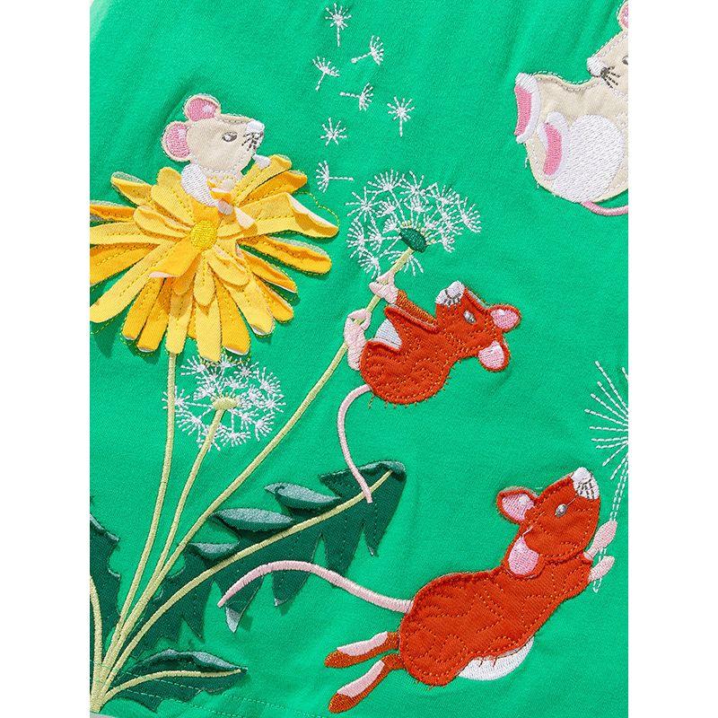 Little Maven Summer Short-Sleeved New Style Girls' Dress European and American Cross-Border Kidsren's Skirt Casual Kidsren's Skirt