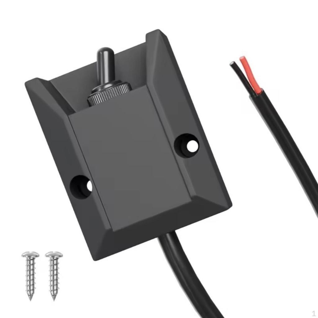 Wired Toggle Switch Waterproof Rocker with Cable Dustproof for Boaters,