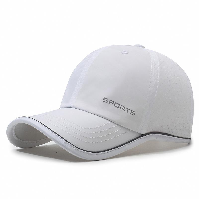 Spring Summer Reflective Strip Thin Baseball Cap Women Men Breathable Outdoor Sunshade Sunscreen Quick-Drying Cap