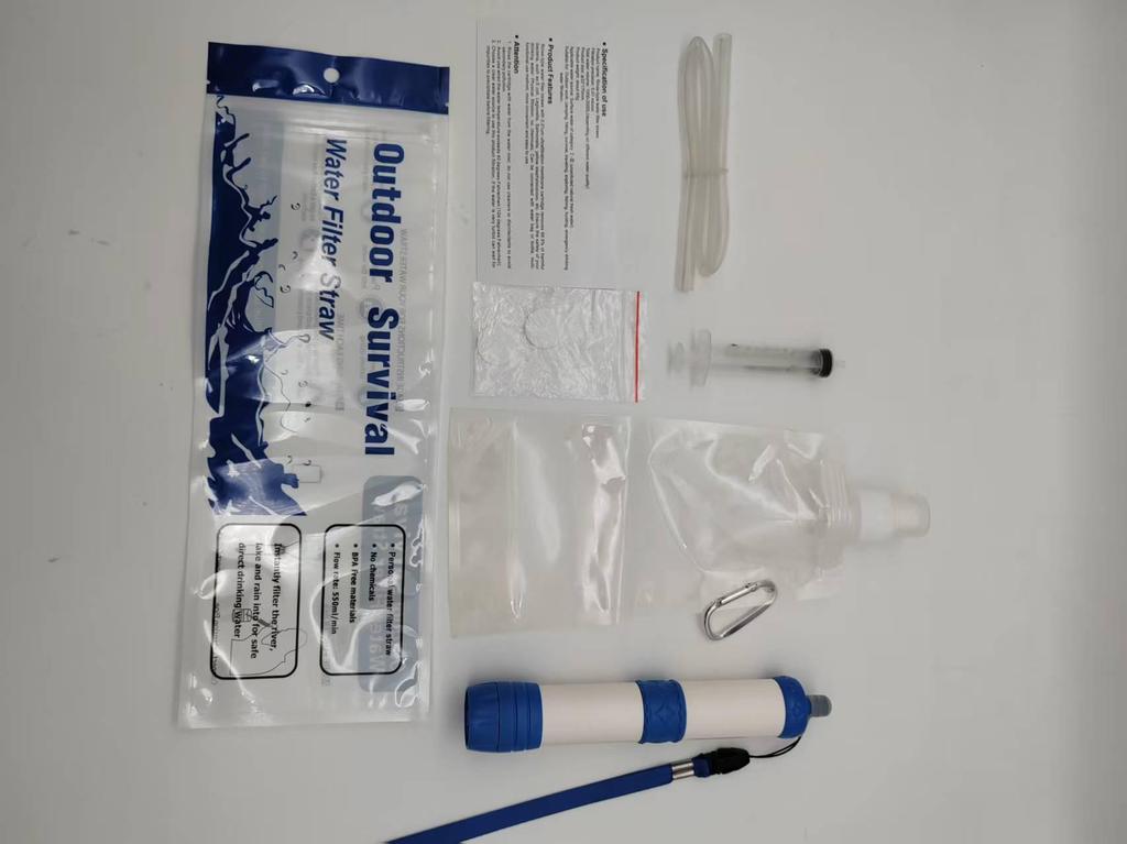 Outdoor Water Filter Straw: Emergency Drinking Purifier for Camping & Survival