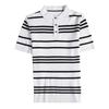 Summer Men's Knit Polos Fashion Striped Turn Down Collar Short Sleeve Polo Shirts