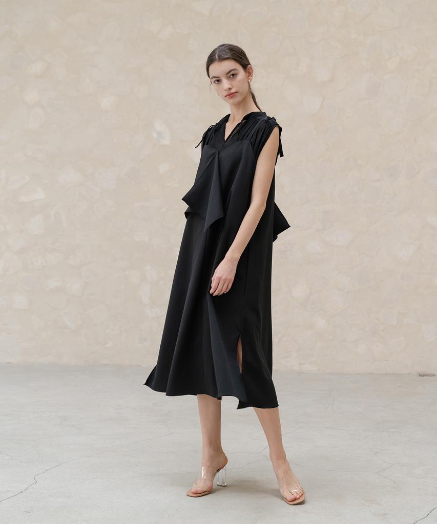 YOUNESS Flap Layering Dress