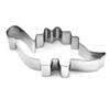 Animal Baking Cutter Easy Release Stainless Steel Dinosaur Shape DIY Baking Cutter Mold for Cake Cookies Pastry 4pcs